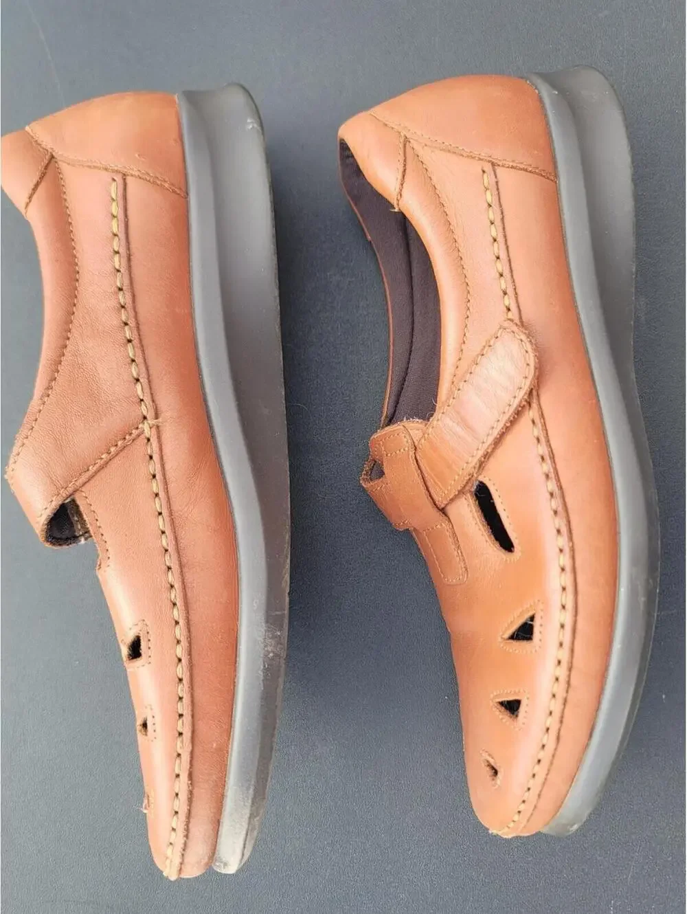 SAS Tripad Chestnut Leather Roamer Mary Jane Shoe comfy 9.5